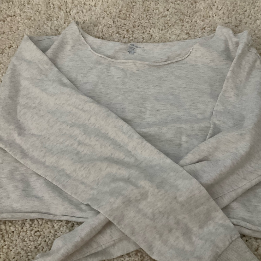 Women's Light Gray Long Sleeve Top Brandy Melville